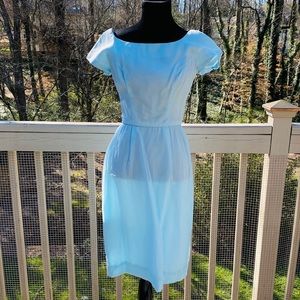 Vintage 60s Midi Wiggle Cocktail Union Label Dress